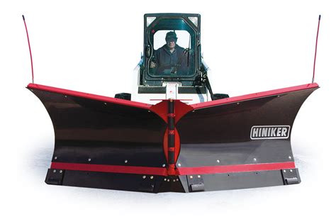 hiniker skid steer plow on cat|v plow skid steer.